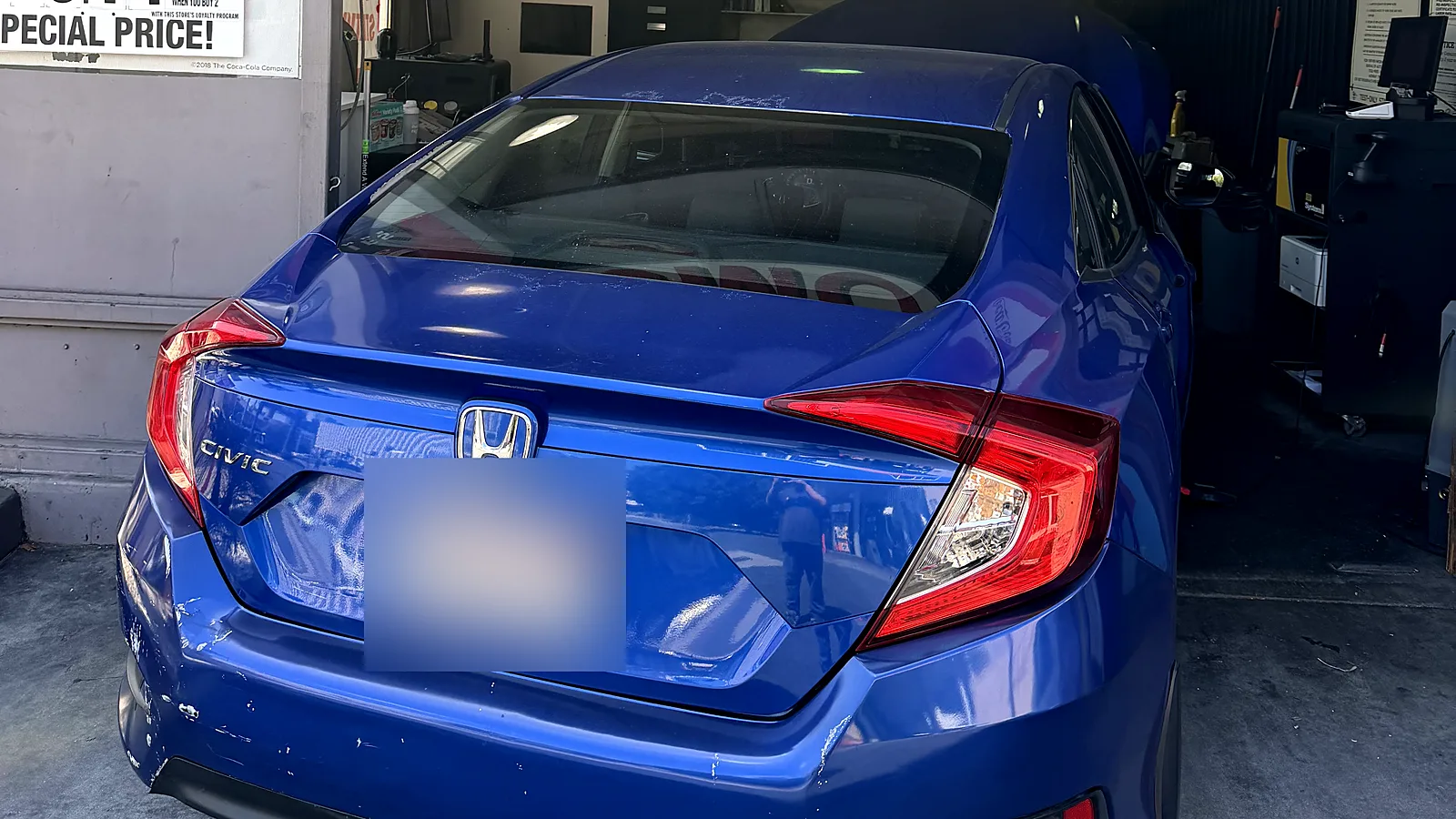 Failed smog check help in Los Angeles, CA: Honda Civic in our test lane